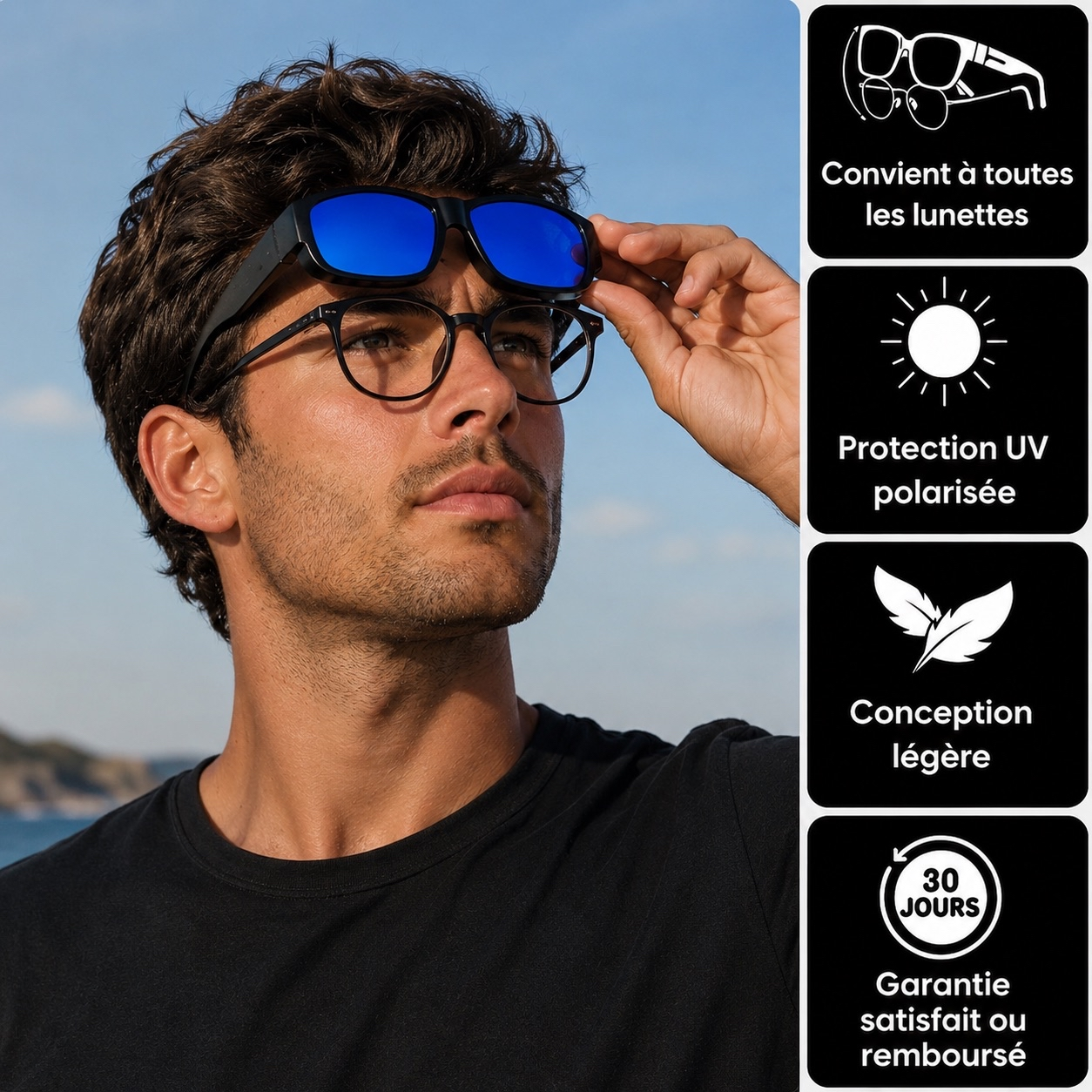 Lunette de soleil pour homme